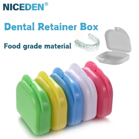 10PCS Multi-Color Retainer & Denture Case – Bracket Mouthguard Cleaner Storage Set