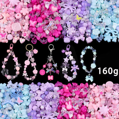 Candy Color Acrylic Beads - Mixed Style DIY Beads for Handmade Bracelets, Phone Chains & Jewelry Making