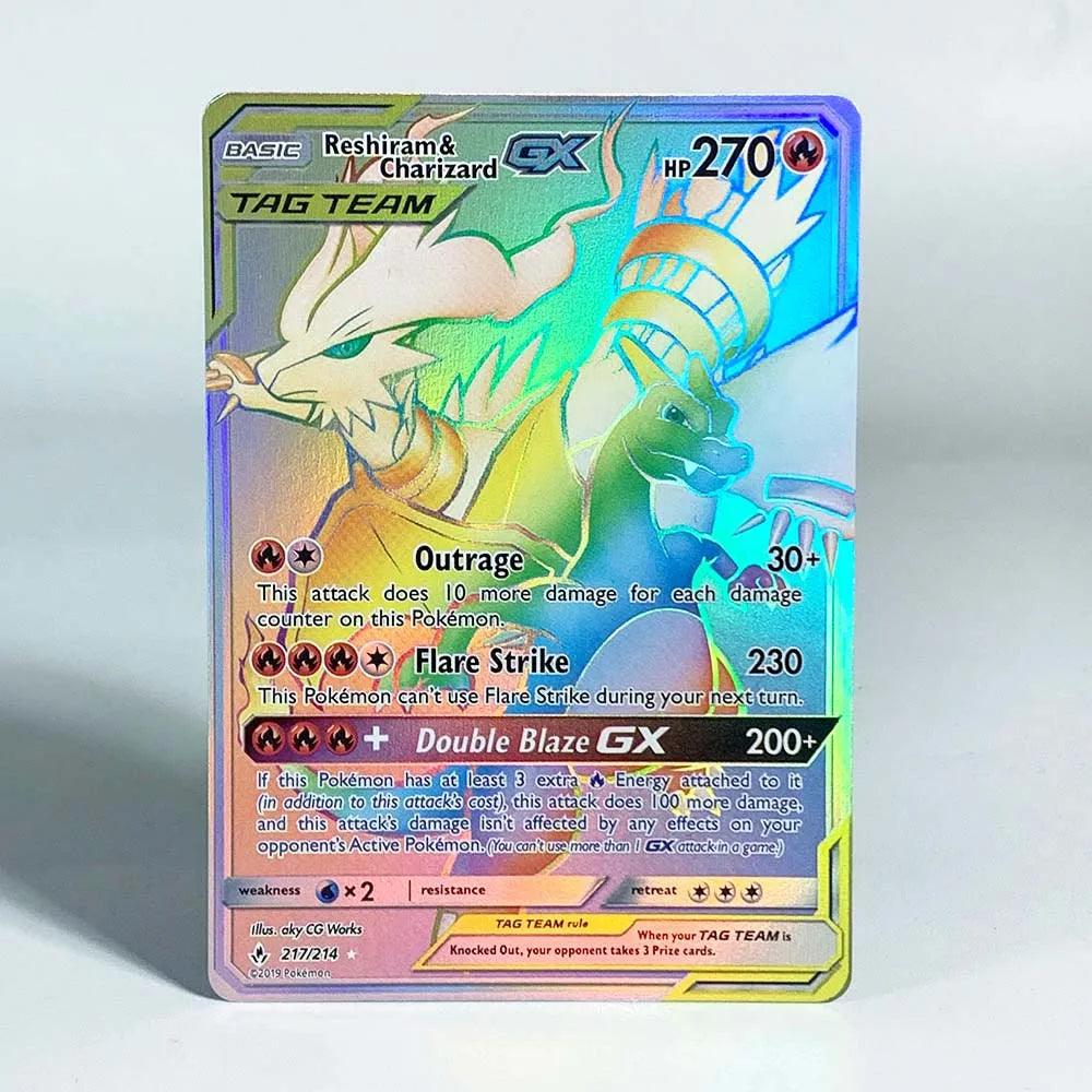 Pokemon Ancient Mew Collection Card – Classic Limited Anime Cards, Zekrom, Reshiram, Victini Holographic Proxy, Gift Toy