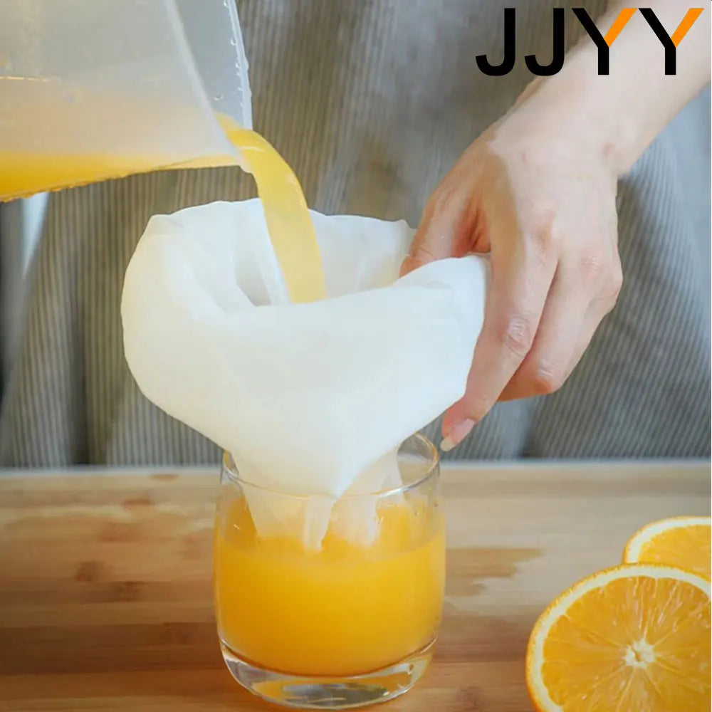 JJYY Homebrew Beer Filter Bag - Nylon Mesh Strainer for Brewing, Malt Boiling, Wort Mash, Nut Milk & Juice Filtration Tool