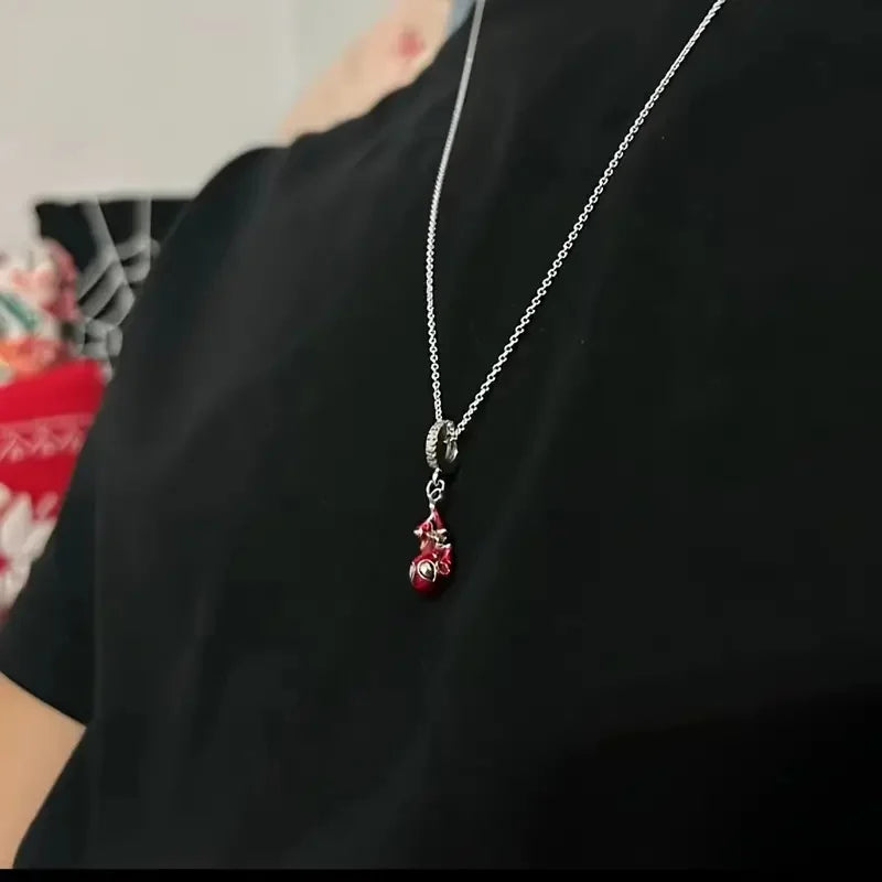 New Spider-Man Superhero Pendant Necklace – Spider Battle Uniform Jewelry Gift for Fans & Christmas
