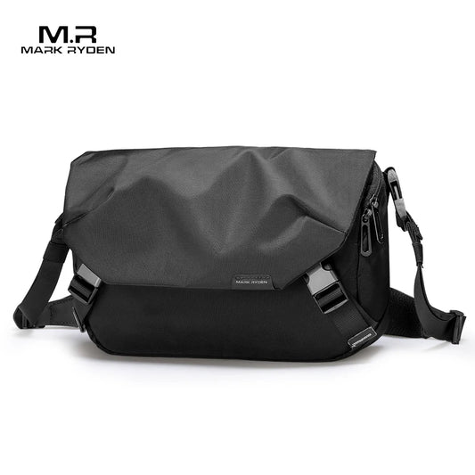 MARK RYDEN Water-Repellent Messenger Bag for Men - Shoulder Crossbody Bag Fits 11-inch iPad