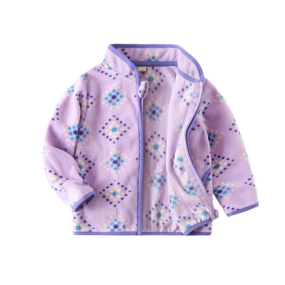 Jumping Meters Dinosaur Zipper Jacket – Kids Fleece Coat with Pockets, Fashionable Outerwear for Boys & Girls