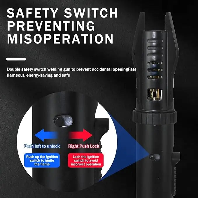 Blowtorch Windproof Turbo Torch Lighter — Jet Gas Spray Gun for Kitchen, Cooking, Smoking, Jewelry, Welding, Cigar
