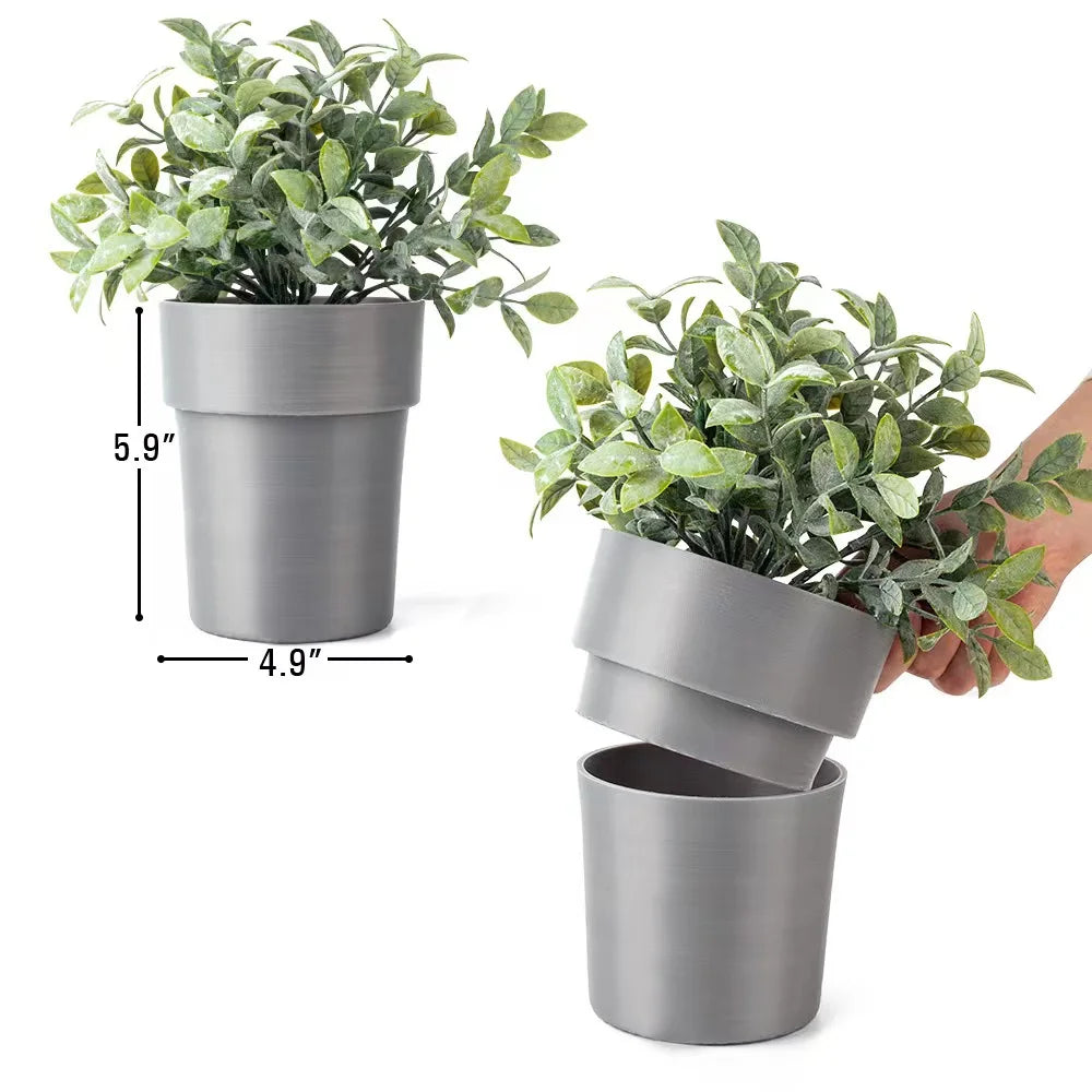Hidden Safe Flower Pot – Plastic Money Storage Box & Separable Security Container (Stash Jar, Piggy Bank)