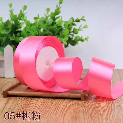Silk Satin Ribbon Roll - 22M Craft Ribbon for DIY Bows Gift Wrapping Wedding Party Decorations in 6mm to 50mm Sizes
