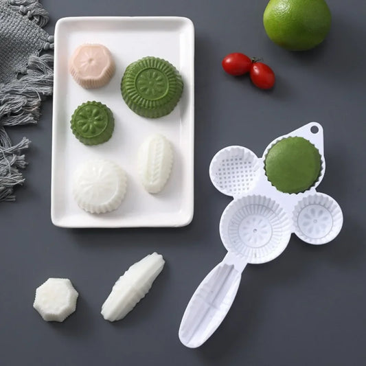 Mung Bean Cake Mold Press – Hand-Pressed Mooncake & Dessert Baking Embossed Cake Shaping Bowl Mold Tool
