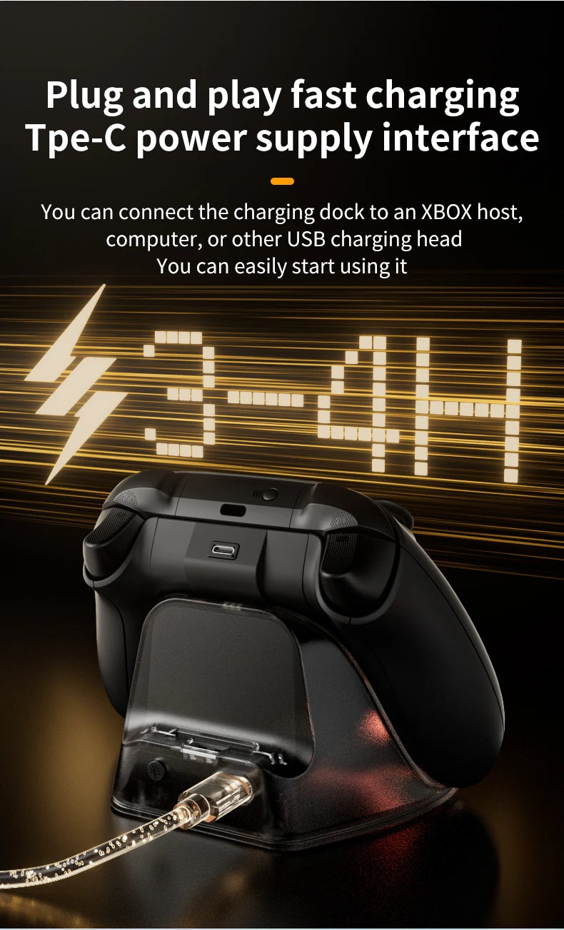 Aolion Wireless Charging Dock for Xbox Series X/S & One Controllers – Gamepad Charging Base