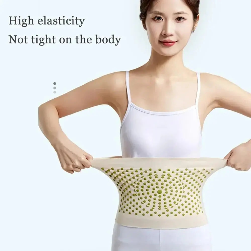Hot Mugwort Self-Heating Waist Belt - Soft Lower Back Support for Everyday Comfort