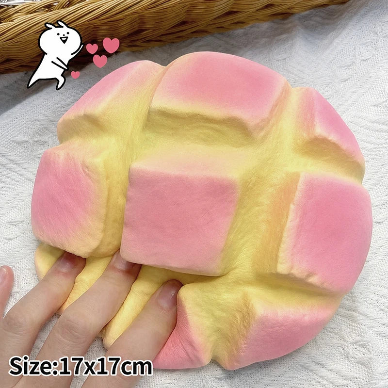 Squishy Toast Stress Relief Ball - Slow Rising Bread Fidget Squeeze Toy & Fun Gift