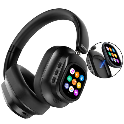 Siindoo JH-ANC930Plus Hybrid Wireless Headphones – Active Noise Cancelling with Multi Magnetic Touch Control & LED Display