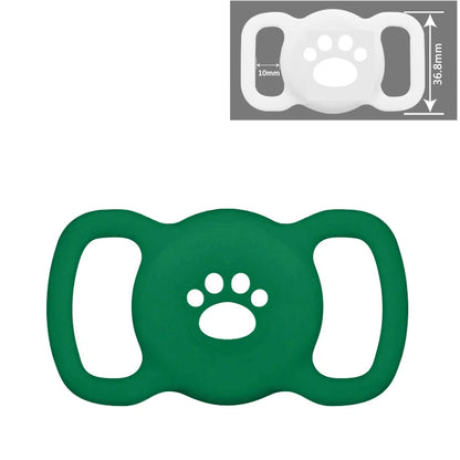 Airtag Dog Collar Holder – Silicone Protective Case for Apple AirTag, Full Body Cover Fits All Collar Sizes