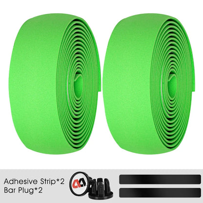 WEST BIKING EVA High Tenacity Handlebar Tape — Shock Absorbing Adhesive Bar Tape with Holes for Road Bikes