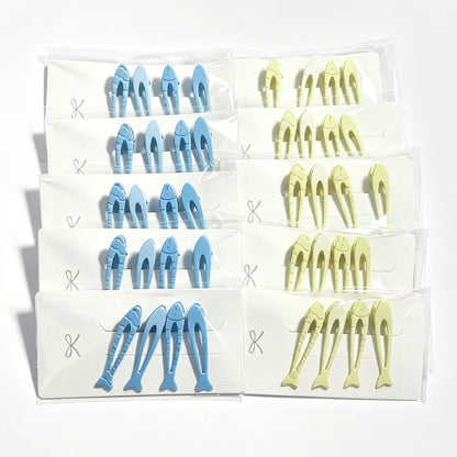 Cute Fish Hair Clips Set - 4PCS Blue & Yellow Elegant Side Hairpins for Women & Girls Fashion Accessories