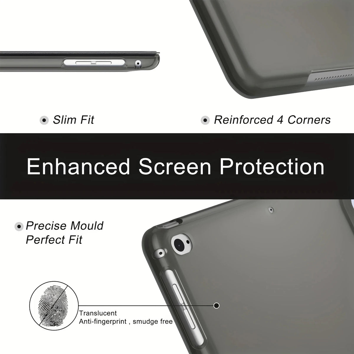 iPad Mini Smart Flip Case - 7.9-Inch Protective Cover for Mini 1st–5th Gen with Auto Sleep/Wake