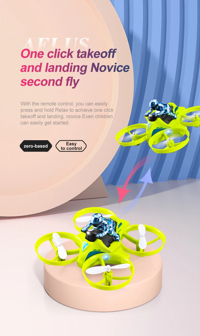 4DRC Mini RC Drone – 3-in-1 Sea, Land & Air Quadcopter with Altitude Hold, Headless Mode & 2.4G Remote Control Helicopter Toy