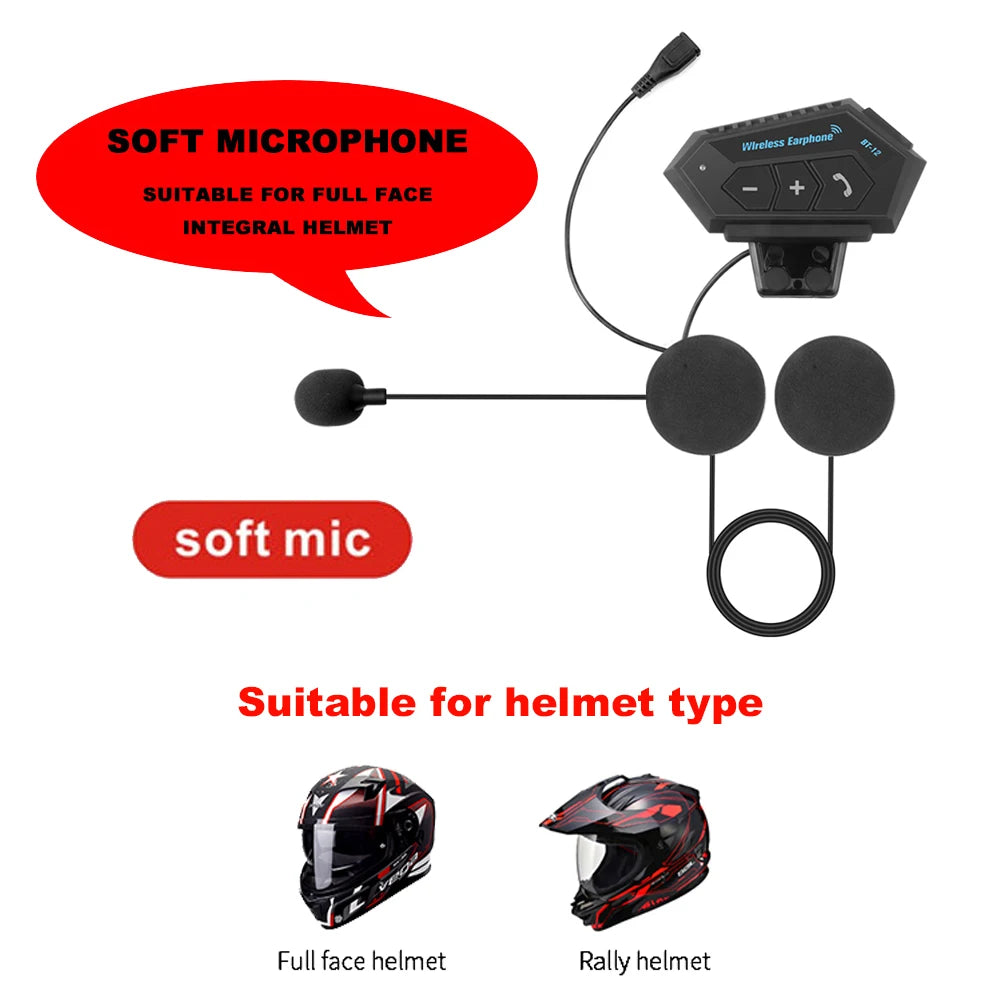 VIP Motorcycle Helmet Bluetooth Headset – Wireless Communication and Audio for Riders