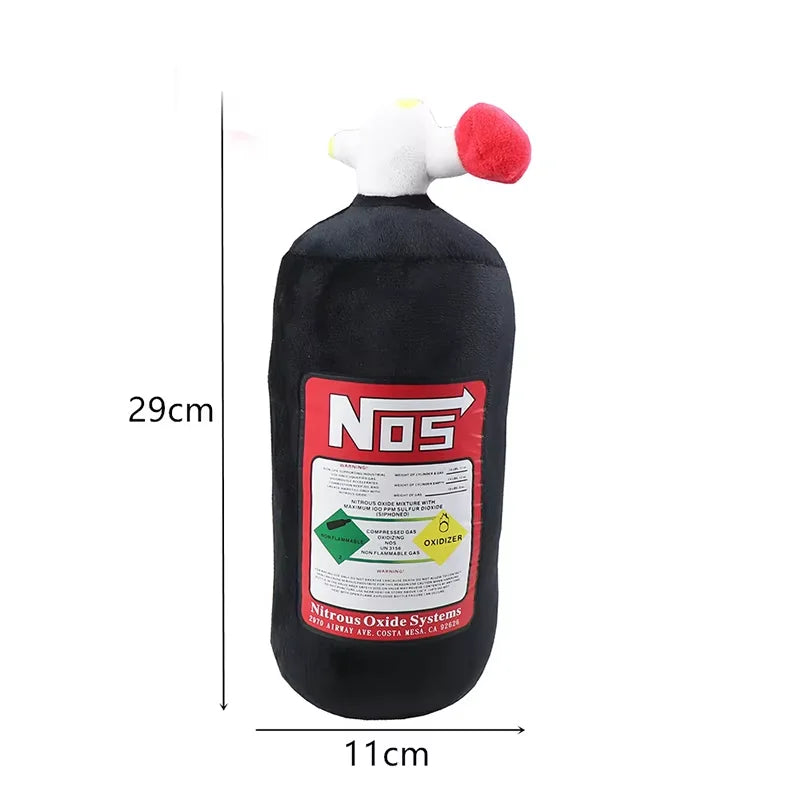 Car Neck Pillow - Plush NOS Bottle Headrest Cushion for Driver & Front Passenger Seat, Car Interior Decor Pillow