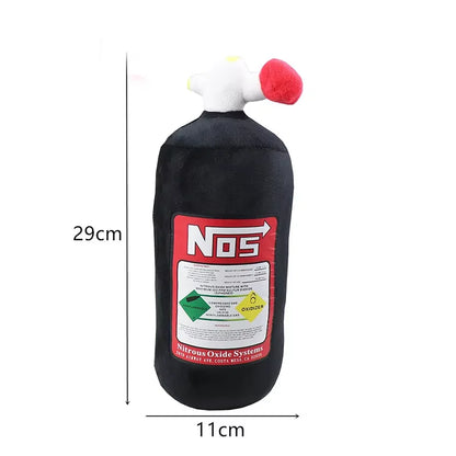 Car Neck Pillow - Plush NOS Bottle Headrest Cushion for Driver & Front Passenger Seat, Car Interior Decor Pillow