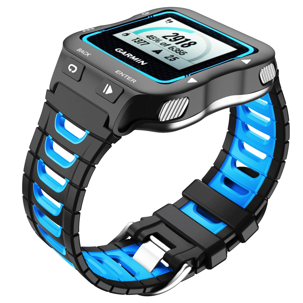 Garmin Forerunner 920XT Silicone Replacement Band - Soft Double-Color Rubber Sport Wrist Strap