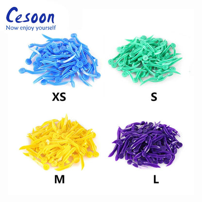 200pcs Disposable Dental Tooth Gap Wedges – 4 Sizes with Hole for Dentist & Oral Care