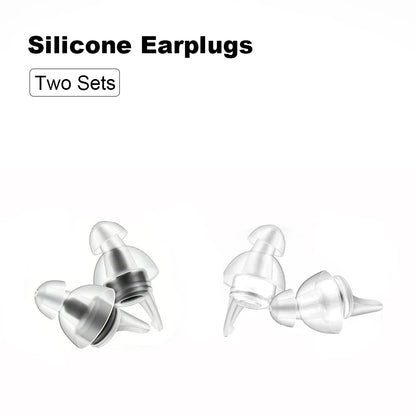 HUAK High Fidelity Silicone Ear Plugs - Reusable Noise Reduction for Sleep, Study, Work, Music, Motorcycle & Swimming