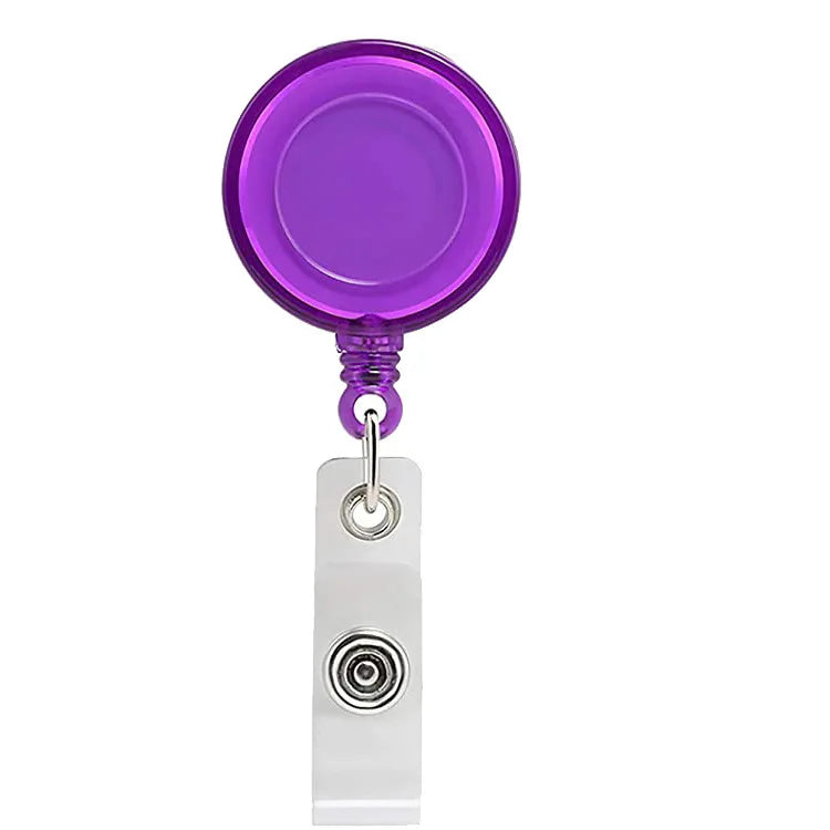 10pcs Retractable Badge Reels – Lanyard ID Holders for Office, School & Events