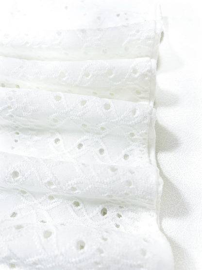 Women’s Eyelet Embroidery Tank Top – Casual Sleeveless Hollow-Out Button-Front Summer Top