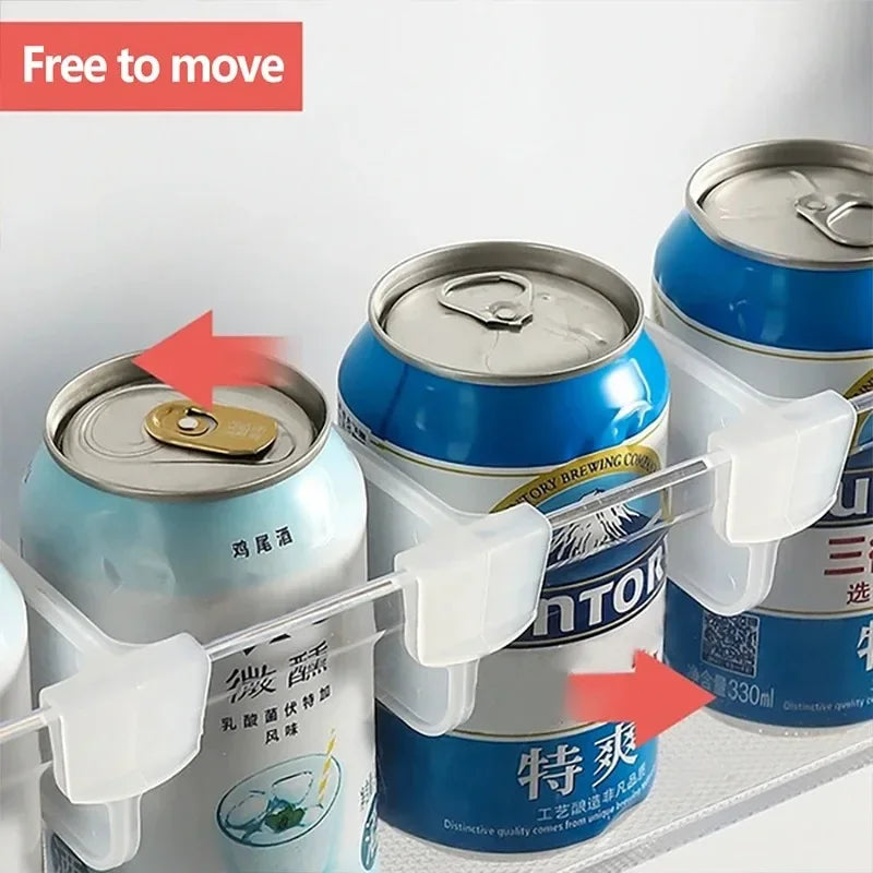 Refrigerator Kitchen Organizer Shelf — Efficient Storage Dividers for Eggs, Bottles & Fridge Items