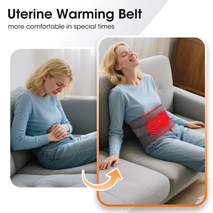 Cordless Heated Waist Belt Massager – Lumbar Support with Vibration Massage for Lower Back Pain Relief