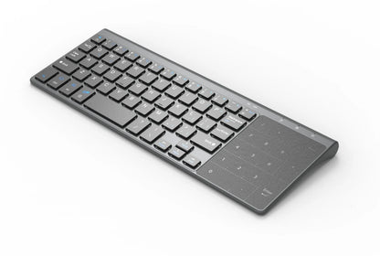 Slim 2.4G Wireless Keyboard with Touchpad — USB Numeric Keypad for Android, Windows, Desktop, Laptop & TV Box