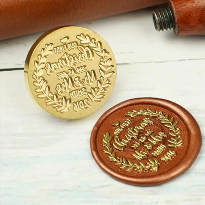 Custom Logo Wax Seal Stamp – Personalized Metal Stamps for Invitations, Gifts & Branding