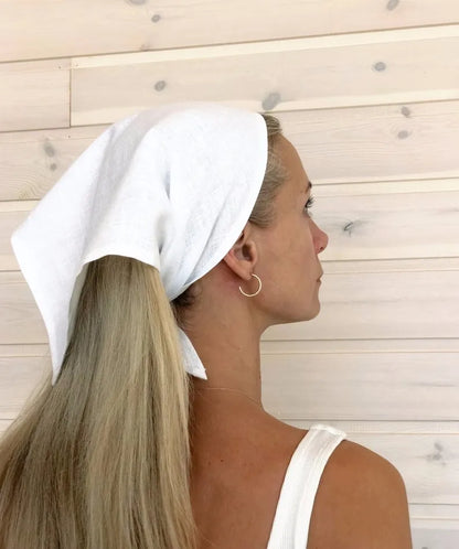 Haimeikang Solid Color Turban Hairbands – Elegant Black & White Headbands, Fashion Bandana Hair Accessories for Women & Girls
