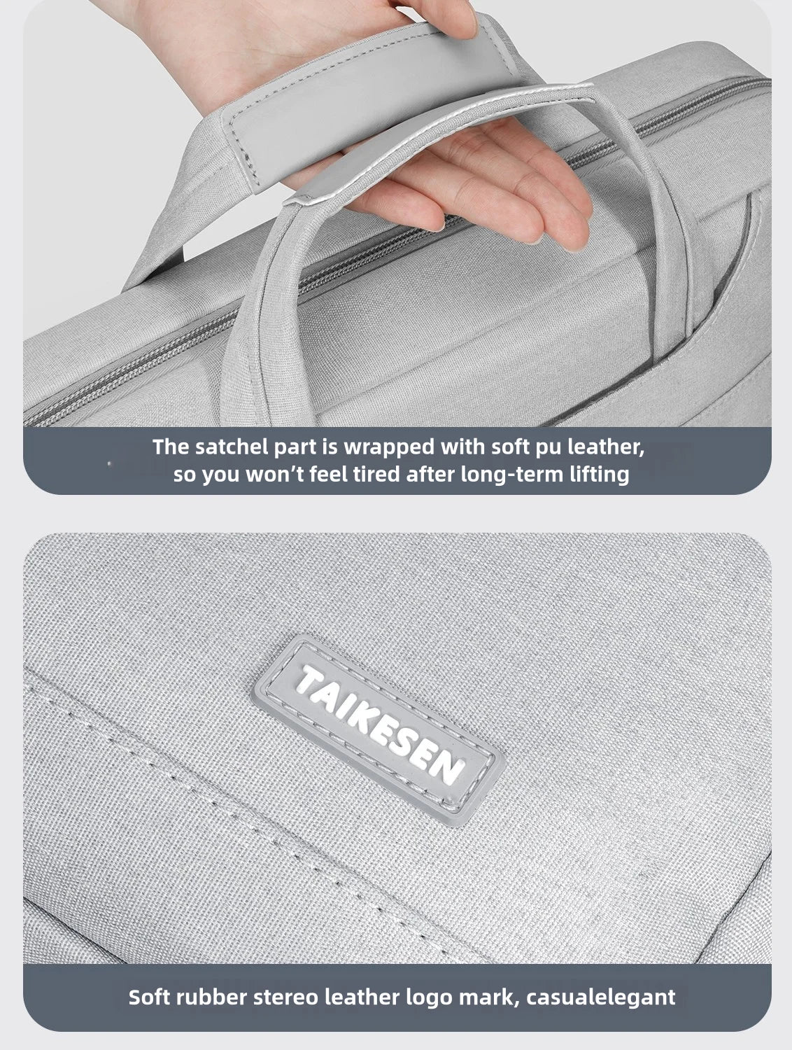Business Laptop Bag Case - Shoulder Tote Briefcase for 13, 15, 17 Inch MacBook, HP, Huawei, Asus, Dell - Handbag Style