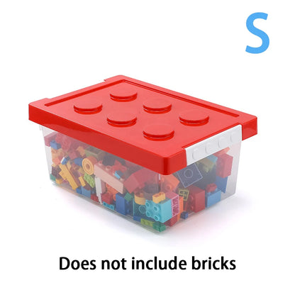 Stackable Kids Building Block Storage Box – Toy Organizer & Container for Books, Stationery, Snacks & Sundries