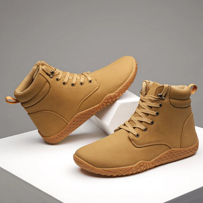 Barefoot Cross-Trainer Shoes for Adults - Wide Toe Box, Zero Drop Sole, Knit Casual Walking Sneakers, Available in Large Sizes
