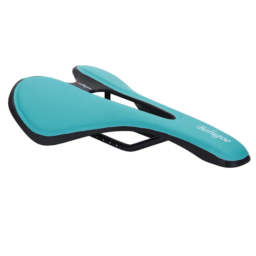 MTB Bike Saddle - PU Leather Gel-Filled Shockproof Comfort Seat for Mountain & Road Bicycles