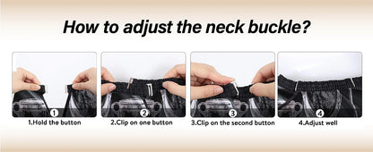 11pcs/15pcs Barber Salon Cloak Set – Adjustable Stylist Cape with Neck Buckle, Dust Removal Brush & Comb
