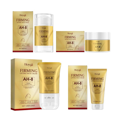 AH-8 Firming Neck Cream - Hexapeptide and Hyaluronic Acid Moisturizer for Hydrated, Smoother-Looking Skin