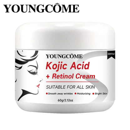 Kojic Acid & Retinol Anti-Aging Cream – Moisturizer for Wrinkle Removal, Skin Whitening and Brightening Face Care