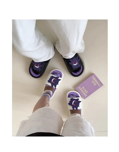 Pokemon Gengar Anime Slippers — Trendy Anti-Slip EVA Slippers for Men & Women, Cool Couple Gift