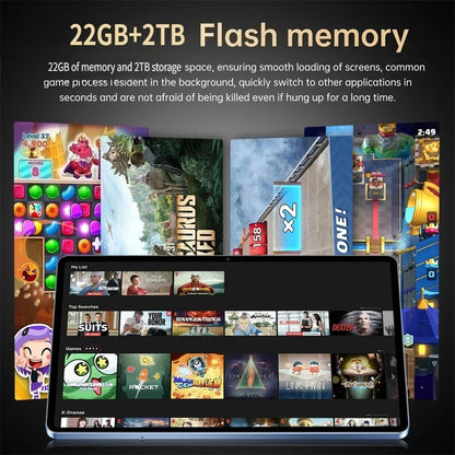 Original Pad 7s Pro 10.1" Tablet – Android 15, 22GB+2TB, 5G Dual SIM, 10000mAh Kids & Global Version