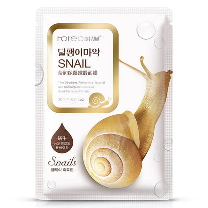 10 Pack Snail Moisturizing Face Masks – Oil Control & Skin Replenishing Sheet Masks for Tender Skin Care, Korean Cosmetics
