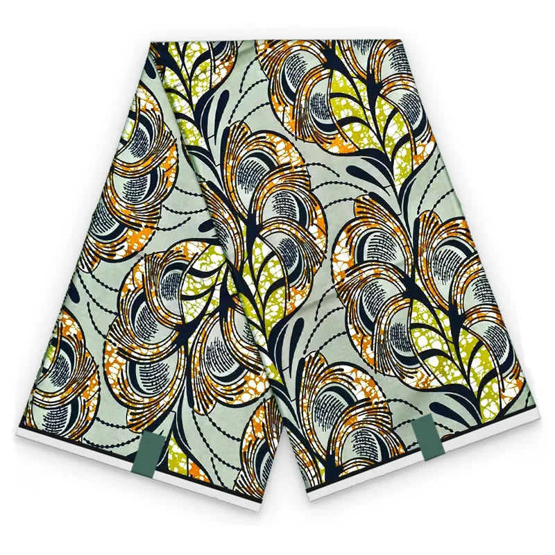 2026 African Ankara Wax Print Fabric - 100% Cotton Soft High Quality Original Real Wax Fabric for Party Dresses HH101