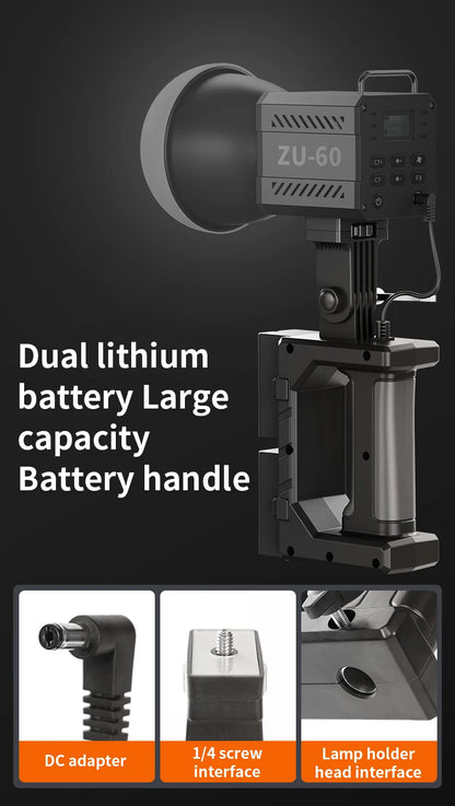 LED Fill Light Handheld COB Photography Light - Dual Color, Gentle Light for Outdoor Shooting, YouTube, TikTok, Vlog with Remote Rocker