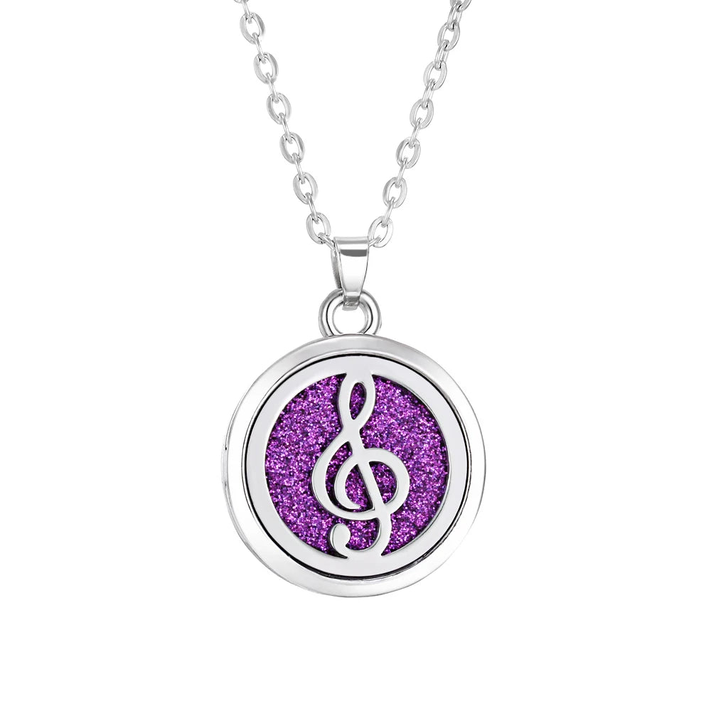 Tree of Life Aromatherapy Necklace – Stainless Steel Essential Oil Diffuser Locket Pendant