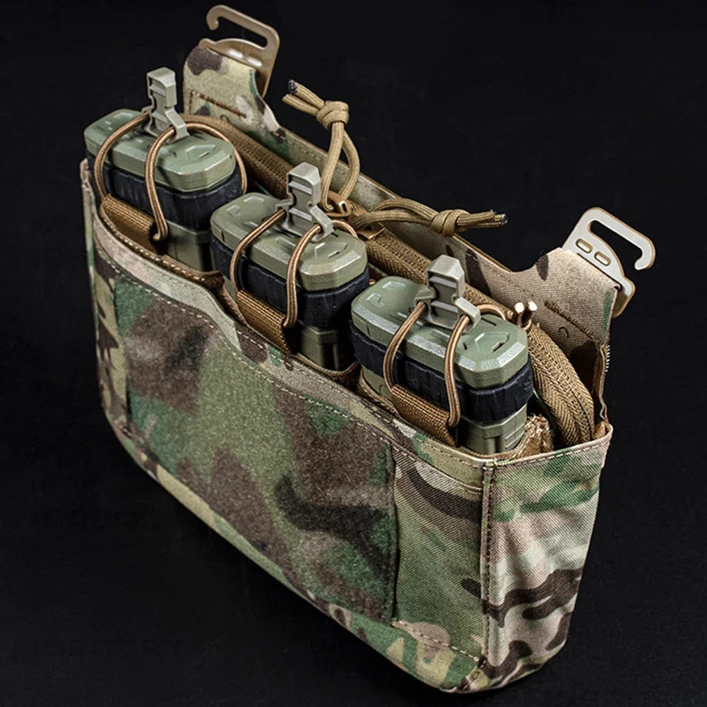 G-Hook DOPE Front Flap Double Stack Abdominal Fanny Pack – Triple Magazine Kangaroo Pouch for FCPC/FCSK Plate Carrier Vest