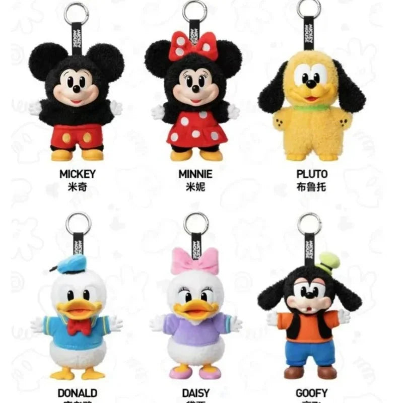 Original Pop Mart Mickey Family Keychain — Cute Vinyl Figure Blind Box for Kids & Collectors