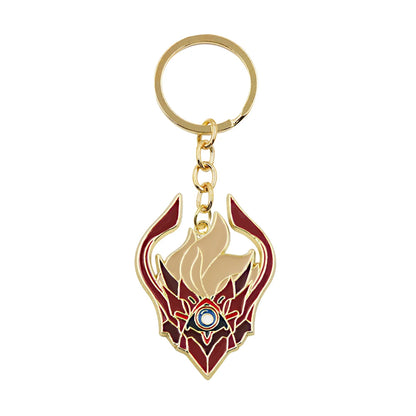 Genshin Impact Venti Eye Keychain 1:1 – Luminous Anime Cosplay Key Ring Backpack Pendant Gaming Accessories Gift