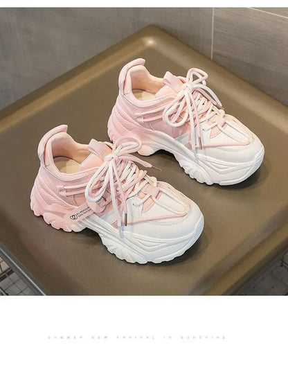 Women's Platform Sneakers - 2024 Spring Fashion Thick Sole Casual Shoes & Tennis Trainers